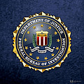 Federal Bureau of Investigation - F B I Emblem on Blue Velvet